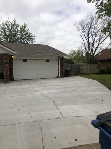Concrete or cement driveway