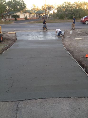 concrete cement driveway step 6